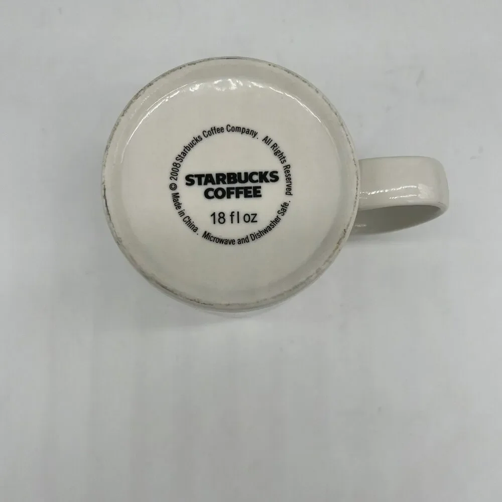 Starbucks Atlanta Hotlanta 2008 Coffee Cup Architect Series Mug 18oz